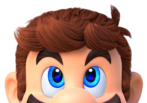 Mario with Cappy Looking Up